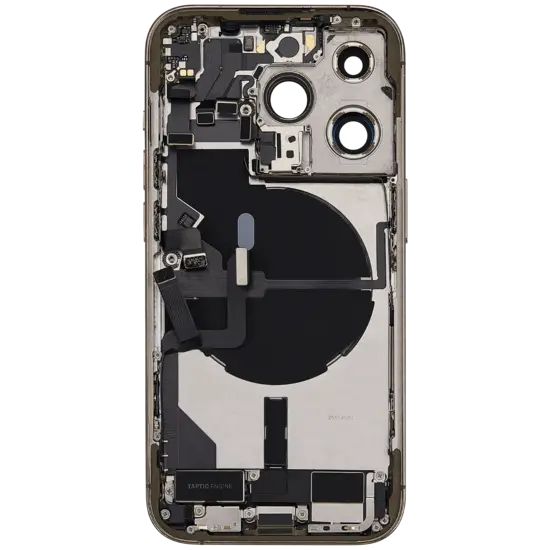 Back Housing with Simtray / Charging port & Small Parts For IPhone 14 Pro Max Gold - MT Tech