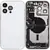 Back Housing with Simtray / Charging port & Small Parts For IPhone 14 Pro Max Silver - MT Tech