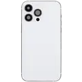 Back Housing with Simtray / Charging port & Small Parts For IPhone 14 Pro Max Silver - MT Tech
