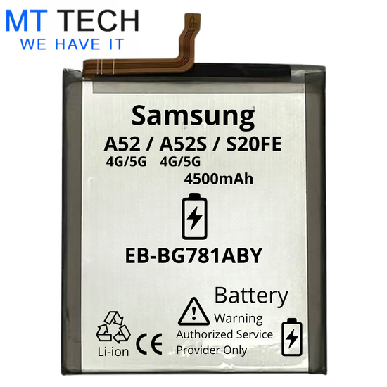 BATTERY MT Tech For Samsung A52 4G/5G A52S / S20 FE 4G/5G EB-BG781ABY 4500mAh