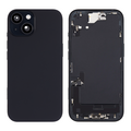 Back Housing with Simtray / Charging port & Small Parts For IPhone 15 Black - MT Tech