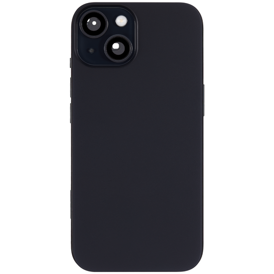 Back Housing with Simtray / Charging port & Small Parts For IPhone 15 Black - MT Tech