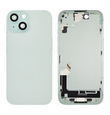 Back Housing with Simtray / Charging port & Small Parts For IPhone 15 Green - MT Tech
