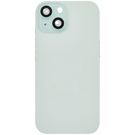 Back Housing with Simtray / Charging port & Small Parts For IPhone 15 Green - MT Tech
