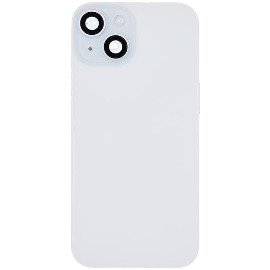 Back Housing with Simtray / Charging port & Small Parts For IPhone 15 Blue - MT Tech