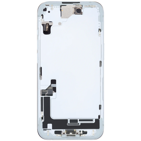 Back Housing with Simtray / Charging port & Small Parts For IPhone 15 Blue - MT Tech
