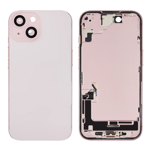 Back Housing with Simtray / Charging port & Small Parts For IPhone 15 Pink - MT Tech