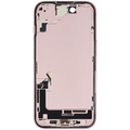Back Housing with Simtray / Charging port & Small Parts For IPhone 15 Pink - MT Tech