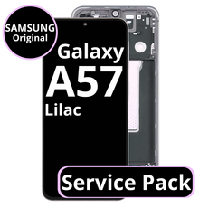 LCD Samsung Galaxy A57 GH82-39285D A567 With Frame Awesome Lilac Service Pack Box