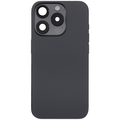Back Housing with Simtray / Charging port & Small Parts For IPhone 15 Pro Max Black Titanium - MT Tech