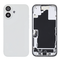 Back Housing with Simtray / Charging port & Small Parts For IPhone 16 White - MT Tech