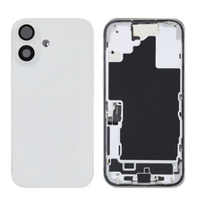 Back Housing with Simtray / Charging port & Small Parts For IPhone 16 White - MT Tech
