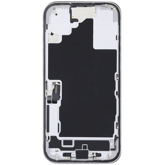 Back Housing with Simtray / Charging port & Small Parts For IPhone 16 White - MT Tech
