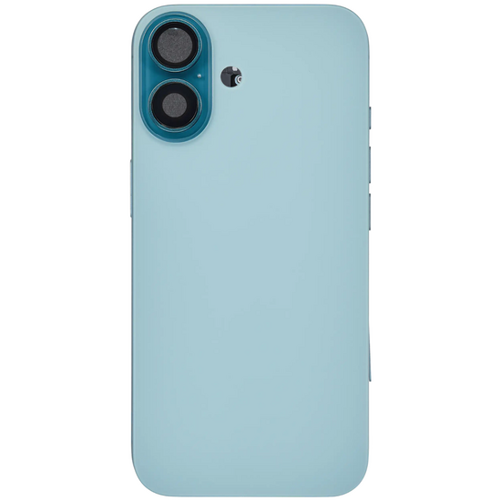 Back Housing with Simtray / Charging port & Small Parts For IPhone 16 Teal - MT Tech