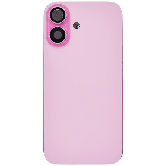 Back Housing with Simtray / Charging port & Small Parts For IPhone 16 Pink - MT Tech