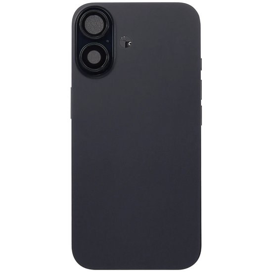Back Housing with Simtray / Charging port & Small Parts For IPhone 16 Plus Black - MT Tech