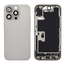 Back Housing with Simtray / Charging port & Small Parts For IPhone 16 Pro Natrual Titanium - MT Tech