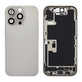 Back Housing with Simtray / Charging port & Small Parts For IPhone 16 Pro Max Natrual Titanium - MT Tech
