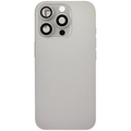 Back Housing with Simtray / Charging port & Small Parts For IPhone 16 Pro Max Natrual Titanium - MT Tech