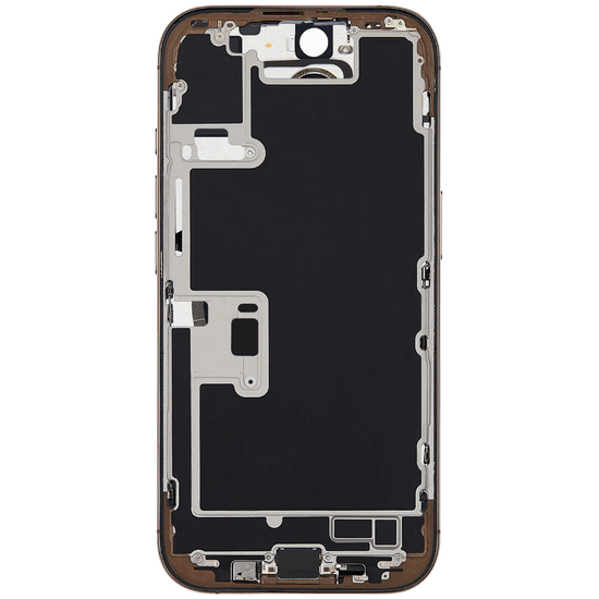 Back Housing with Simtray / Charging port & Small Parts For IPhone 16 Pro Max Desert Titanium - MT Tech