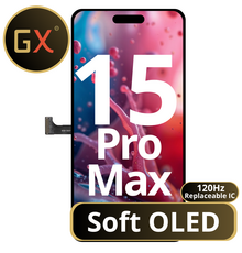 LCD GX Soft OLED 120Hz For IPhone 15 Pro Max (Replaceable IC)