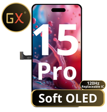 LCD GX Soft OLED 120Hz For IPhone 15 Pro (Replaceable IC)