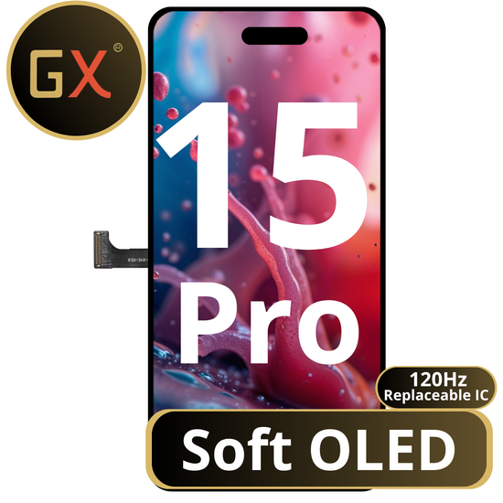 LCD GX Soft OLED 120Hz For IPhone 15 Pro (Replaceable IC)