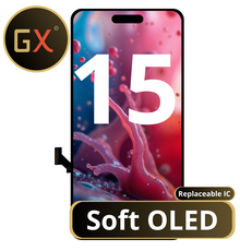 LCD GX Soft OLED For IPhone 15 (Replaceable IC)