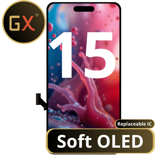 LCD GX Soft OLED For IPhone 15 (Replaceable IC)