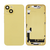 Back Housing with Simtray / Charging port & Small Parts For IPhone 14 Yellow - MT Tech
