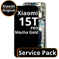 LCD Xiaomi 15T Pro - 5600060O12U00 Mocha Gold Service Pack