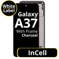 LCD InCell For Galaxy A37 Black With Frame Not Original White Box
