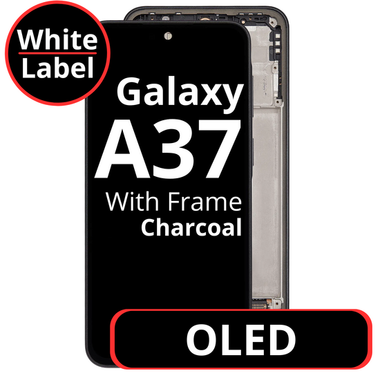 LCD OLED For Galaxy A37 Black With Frame Not Original White Box