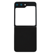 Upper & Bottom Back Cover with Camera Lens for Flip 5 (No Logo) (Black)