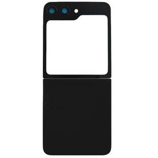 Upper & Bottom Back Cover with Camera Lens for Flip 5 (No Logo) (Black)