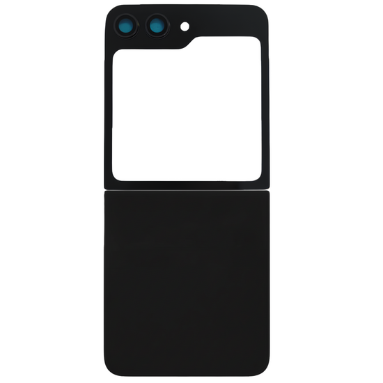 Upper & Bottom Back Cover with Camera Lens for Flip 5 (No Logo) (Black)