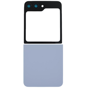 Upper & Bottom Back Cover with Camera Lens for Flip 6 (No Logo) (Blue)