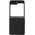 Upper & Bottom Back Cover with Camera Lens for Flip 7 (No Logo) (Black)