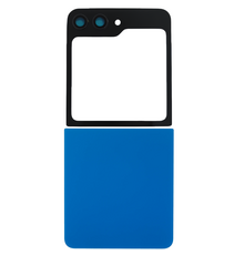 Upper & Bottom Back Cover with Camera Lens for Flip 7 (No Logo) (Blue)