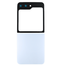 Upper & Bottom Back Cover with Camera Lens for Flip 7 FE (No Logo) (White)