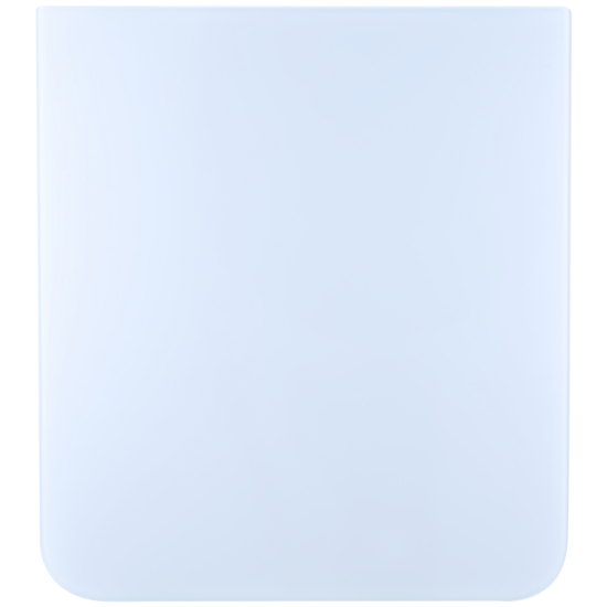 Upper & Bottom Back Cover with Camera Lens for Flip 7 FE (No Logo) (White)