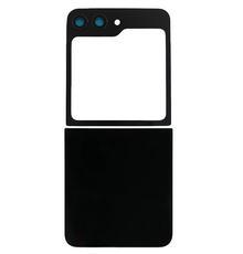 Upper & Bottom Back Cover with Camera Lens for Flip 7 FE (No Logo) (Black)