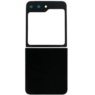 Upper & Bottom Back Cover with Camera Lens for Flip 7 FE (No Logo) (Black)