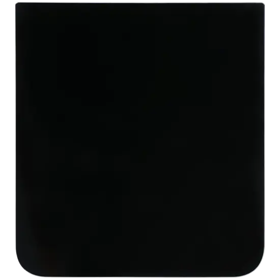 Upper & Bottom Back Cover with Camera Lens for Flip 7 FE (No Logo) (Black)