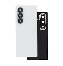 Back Cover with Camera Lens for Samsung Fold 6 (No Logo) (White)