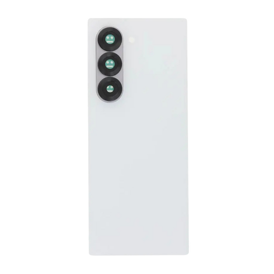 Back Cover with Camera Lens for Samsung Fold 6 (No Logo) (White)