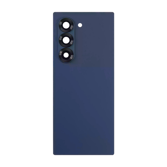 Back Cover with Camera Lens for Samsung Fold 6 (No Logo) (Blue)