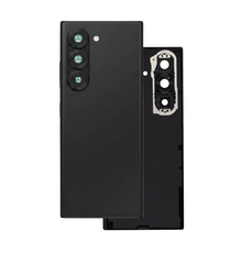 Back Cover with Camera Lens for Samsung Fold 6 (No Logo) (Black)
