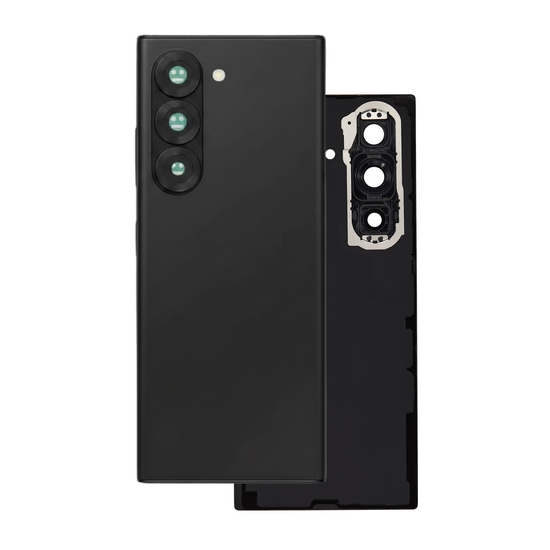 Back Cover with Camera Lens for Samsung Fold 6 (No Logo) (Black)