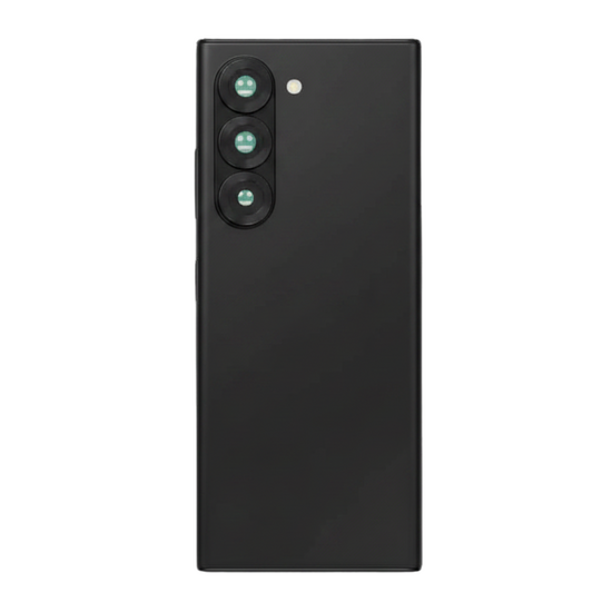Back Cover with Camera Lens for Samsung Fold 6 (No Logo) (Black)